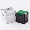 Metal Silver Deck Box Dice Box for Deck Protector storage Trading Cards TCG Ultra Pro Sleeve MTG Magic FaB YGO EDH Commander Toploader TCG PTCG