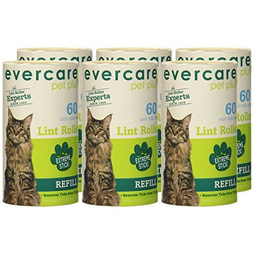Evercare Pet Hair Lint Roller Refills 6PACK (30.1 ft x 4" ea)