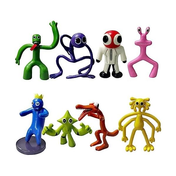 8PCS Raibow Friends Toys Raibow Friends Action Figures Toys Gaming Action Figures Gift for Kids Halloween Thanksgiving Christmas Birthday Gifts…, Medium