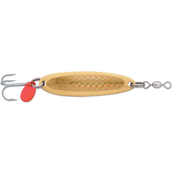 Luhr Jensen 1/4 Krocodile (Treble Hook) Brass/Gold Prism-Lite