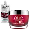 Olay Regenerist Ultra Rich Face Moisturizer, 1.7 Oz + Whip Face Moisturizer Travel/Trial Size Gift Set