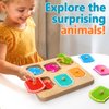 Wooden Animal Peg Puzzle : Baby Puzzles 12-18 Months, Montessori Baby Toys for 1 Year Old, Preschool Learning Activities for Toddlers 1-3, Christmas Birthday Gifts for Boys, Girls