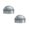 2-3/8" Chain Link Post Caps, VIVIDA Chain Link Fence Post Caps, Galvanized Post Caps, for 2-3/8" OD Post/Pipe, Chain Link Fence Parts, 2 PCS