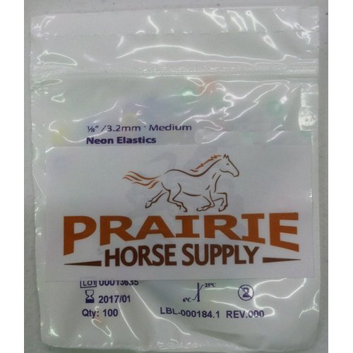 1/8 Inch Orthodontic Elastic Rubber Bands, 500 Pack, Neon, Medium 3.5 Ounce Small Rubberbands Dreadlocks Hair Braids Fix Tooth Gap, Free Elastic Placer for Braces