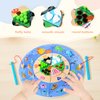 Adena Montessori Wooden Magnetic Fishing Game,Fine Motor Skill Touch Training for 3 Years Old Kids,Fish Counting Puzzle with Numbers and Different Materials,Preschool Learning Educational Toy