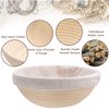 Wwyybfk Banneton Bread Proofing Basket, Sourdough Bread Baking Supplies, 9" Sourdough Bread Proofing Basket Baking Set