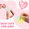 JOYIN 28 Packs Valentine's Day Cards with Coil Springs Rainbow Springs, Stress Relief Coil Toys with Cards for Kids Valentine's Classroom Exchange Prizes Game Prizes, Valentine's Party Favors