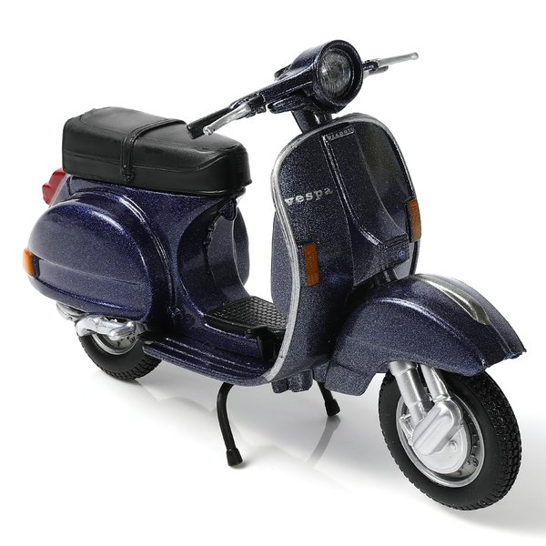 Risopen 1/18 Scale 1978 Vespa P150X Moped Figurine Static Mini Scooter Model Toy Roman Holiday Collection Souvenir Figurine Simulation Motorcycle Toy Cake Topper Gift for Adult Kid Boy (Blue Color)