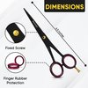 Hair Cutting Scissors 6.5" - BarbaQo Hair Shears With Sharp Razor Edge Blade, Premium Stainless steel Barber Scissors for Professional Barbers, Men, Women, and Adults