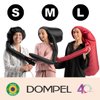 Dompel Black Satin Diffuser Cap | Enhance Hair Drying, Reduce Frizz, Protect Hair | Universal Fit for Most Hair Dryers | Elastic Band and Rubber Element for a Secure Fit (M)