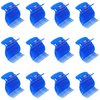 AUEAR, 12 Pack Hair Roller Clip Hot Roller Curler Claw Clips Plastic Hair Curlers Clips Replacement Hair Styling Tool Blue