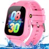 OVV Kids Waterproof Smart Watch with 26 Games 1.44'' Touchscreen HD Camera Pedometer Recorder Music Player Alarm Clock Calculator Educational Wrist Watch for Age 3-10 Girl Boy Learning Toy (Pink)