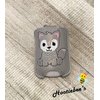 Wolf Hand Sanitizer and/or Lip Balm Holder