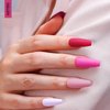 Gellen Pink Gel Nail Polish - 6 Colors Dazzling Hot Pink Gel Polish Set Neon Pink Red Purple Soak Off Gel Nail Kit Summer Bright Nail Gel Set DIY Manicure Set Valentines Gifts for Girls Women