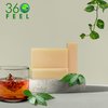 360Feel Bay Rum Shampoo Bar Soap - Vegan Oatmeal Hair Bar: Handmade, Growth Oils, Prevents Loss & Flakes, TSA-OK, Gentle for Al, for Hair/Body/Beard