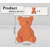 dgudgu 4 PCS Terracotta Brown Sugar Bear Keeper and Saver Brown Sugar Disc Brown Sugar Softener