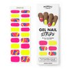 MOYOU LONDON Semi Cured Gel Nail Strips Flower 20 Pcs. UV Gel Nail Wraps for Salon-Quality Manicure, Easy to Apply, Trim, & Remove