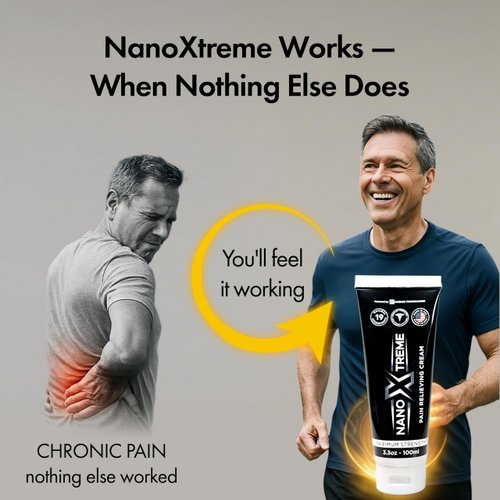 NANOXTREME Pain Relief Cream – Fast-Acting Topical for Muscle, Joint & Nerve Deep-Absorbing, Long-Lasting Formula with Natural Ingredients – Cooling Sensation – 3.3oz Tube – Made in USA