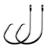 Inline Circle Hooks Saltwater, 100pcs Saltwater Fishing Hooks High Carbon Steel Fish Hook Straight Eye Octopus Hook for Catfish (100PCS 6/0)