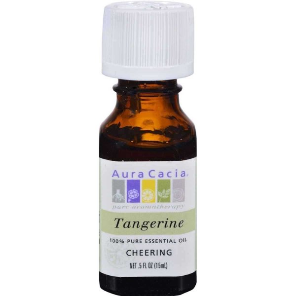 Aura Cacia Pure Tangerine Essential Oil | 0.5 fl. oz. | Citrus reticulata