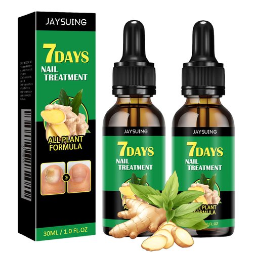 2PCS Ginger Nail Treatment, 7 Days Ginger Nail Treatment, Nail Oil Serum Ginger Nail Growth Oil