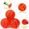 Shindel 6PCS Mini Basketballs, Inflatable Basketball Rubber Basketballs with Pump for Over Door Mini Hoop for Kids Adults Indoor Outdoor Play, for Kids, Christmas Party Favors
