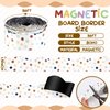 Tellegloww 36 ft Scalloped Magnetic Border Magnetic Border for Whiteboard Bulletin Board Borders Reusable Rolled Borders Trim for Office Chalkboard(Polka Dot)