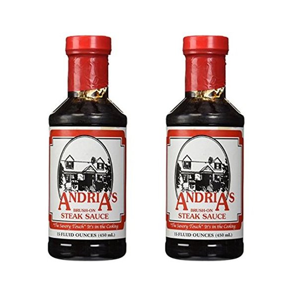 Andria's Steak Sauce 15 oz (Pack of 2)