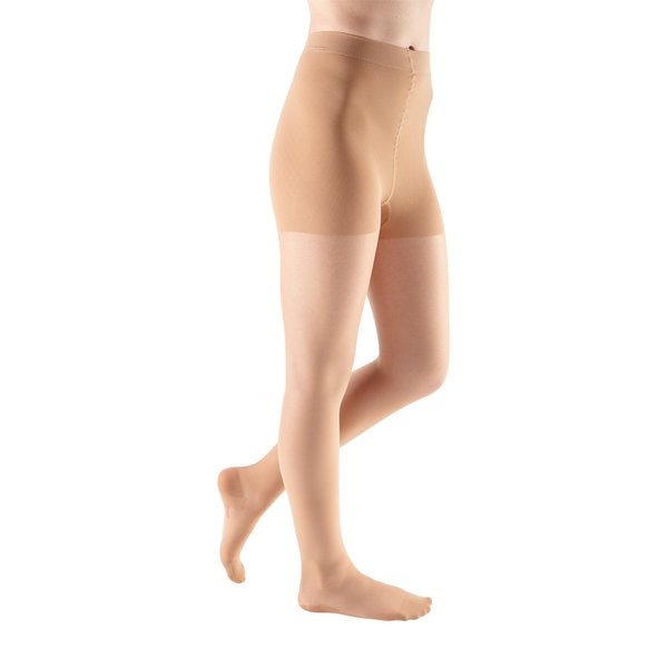 mediven Sheer & Soft for Women, 20-30 mmHg - Closed Toe Leg Circulation, Pantyhose Compression Stockings for Women, Sheer Leg Support Compression Hosiery, I, Toffee