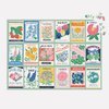 Galison Ever Upward – 1000 Piece Puzzle Fun and Challenging Activity with Bright and Bold Artwork of Vintage Style Flower Seed Packets for Adults and Families