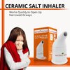 Natural Solution Himalayan Salt Inhaler Ceramic with Himalayan Pink Salt - Natural Salt Inhaler Himalayan for Asthma and Allergy Relief - Handheld Himalayan Salt Inhalers