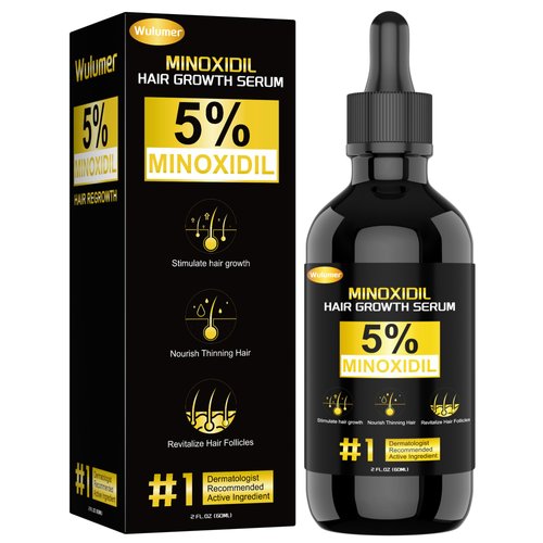 5% Minoxidil for Hair Regrowth and Thicker, Fuller Hair - Hair Loss Treatment for Men and Women, 60ML/2OZ