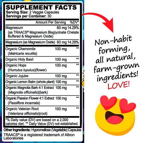 Natural Sleep Aid Supplement Peace, Love, and ZZZs