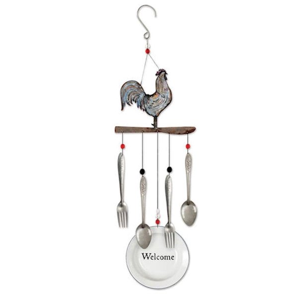 Sunset Vista Designs 92153 Farmhouse Wind Chime, 28-Inch, Rooster