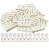 HIMIRICH Fence Building Block Set, 20 Pieces Building Accessories for Garden Trees/Flowers/Farm Animal, Compatible with Classic Building Bricks (Cream Color)