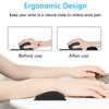 DAPESUOM Mouse Wrist Rest, Ergonomic Memory Foam Mouse Wrist Support, Leather Hand Rest Pad Cushion for Gaming, Office, Computer, Laptop, Wireless Mouse, Men, Women, Pain Relief & Easy Typing,Black