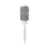 Cricket Ultra Smooth Coconut 1.75” Thermal Ceramic Barrel Hair Brush Anti-Static Heat-Resistant Hairbrush for Blow Drying, Curling and Styling All Hair Types White