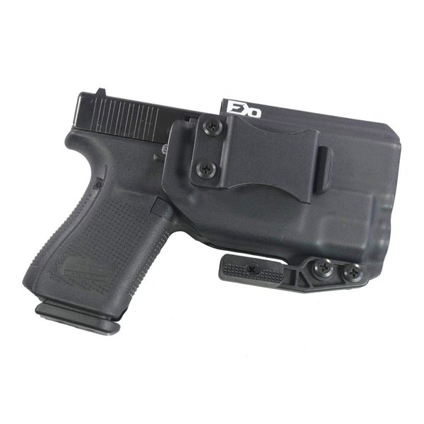 FDO Industries IWB Kydex Holster Compatible with Glock 19 23 32 w/ TLR7 Optic Cut-The Paladin Series -Made in USA- (Black)
