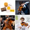 Fansjoy Violin Rosin 2 Pack, Natural Rosin with Case, Light Low Dust Rosin for Violin Viola and Cello Bows