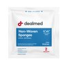 Dealmed 4" x 4" Non-Woven Non-Stick Gauze Sponges – 4-Ply Sterile Post-Op Gauze Pads Individually Wrapped for Wounds, First Aid, Medical & Dialysis Facilities, 25 Count (Pack of 1)