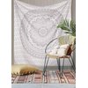 Popular Handicrafts Tapestry Wall Hanging Hippie Ombre Mandala Bohemian Hippy Metallic Shine Intricate Indian Tapestries Bedspread 54 x 82 Inches (140cm x 210cm) Silver