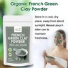 hennaco Organic French Green Clay Powder Powder | Natural Green Face Mask Powder | French Green Clay for DIY Beauty | No Preservatives| Chemical Free | 100% Raw | 227 Grams (8 OZ)