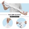 PAX Sports Bike anti-UV UPF 50+ Arm Sleeves, Sun Protection, Warm In Winter And Cool in summer, Moisture Wicking, Breathable Cycling Working, White & Gray Plaid, M