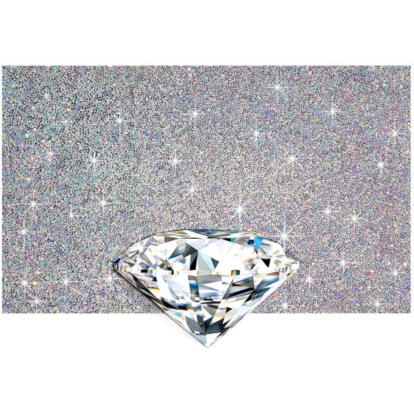 Shiny Nail Art Hand Rest Pad and Crystal Diamond Shaped Paperweight Foldable Nail Art Table Mat Jewels Wedding Decorations Nail Art Manicure Tools (50 mm)