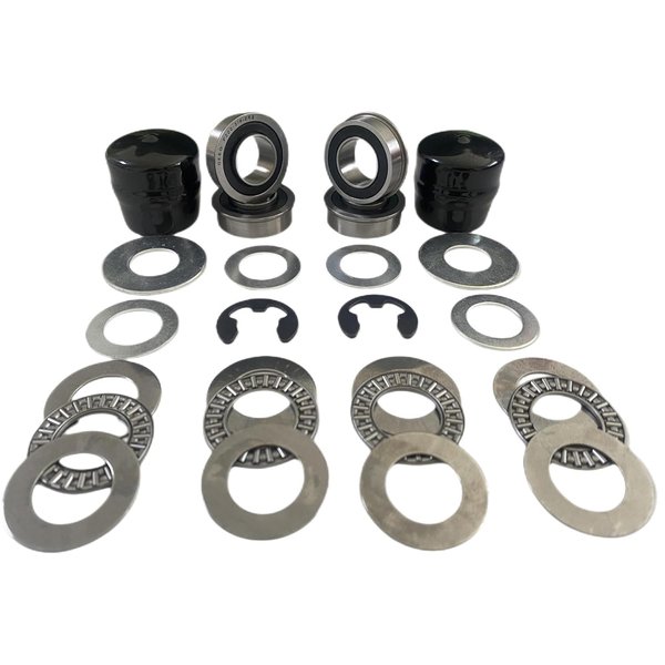 DEEG 9040-H Front Wheel Bushing to Bearing Conversion Kit Replaces Craftsman, Sears, AYP, Poulan, Husqvarna Jonsered Weed Eater Roper Murray Noma 91334 491334MA - OEM Upgrade……