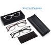 YTDBNS Reading Blue Light Blocking Glasses - 2 Pack Computer Readers Men Women Spring Hinge Black/Brown (black&brown, 1.0)
