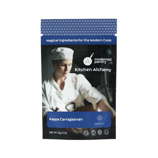 Pure Refined Kappa Carrageenan ⊘ Non-GMO Vegan OU Kosher Certified - 50g/2oz (The original recommended for Vegan Cheese)