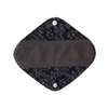 5 Pieces Charcoal Bamboo Mama Cloth/ Menstrual Pads/ Reusable Sanitary Pads (Black lace, Pantyliner (8 inch))