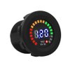 Blue Light DC 12 V Waterproof LED Digital Display Voltage Gauges Round Panel for Boat Marine Car Motorcycle Car Voltmeters with Terminals Waterproof Voltmeter Battery Tester with
