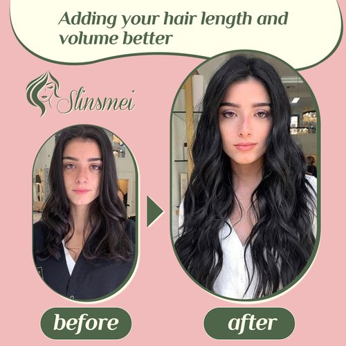 Black Clip in Hair Extensions Real Human Hair Straight Clip in Extensions Natural Black Hair Extensions Clip in Human Hair 7pcs 14 Inch 120g Hair Extensions Double Weft Clip in Extensions